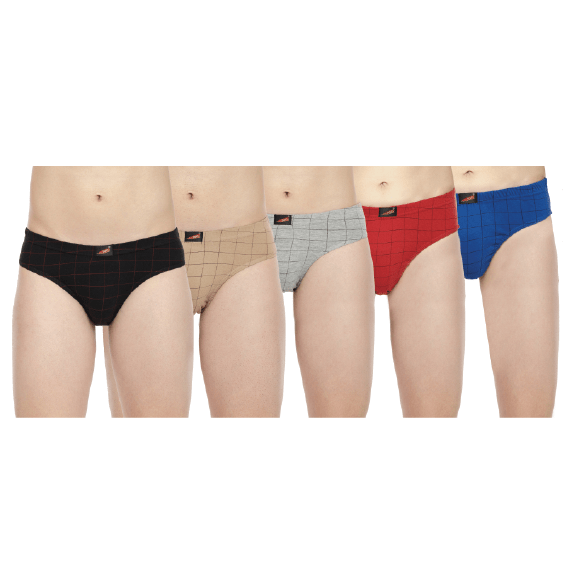 Buy Best Solid Cotton Inner Elastic Men Underwear and Briefs: Pack